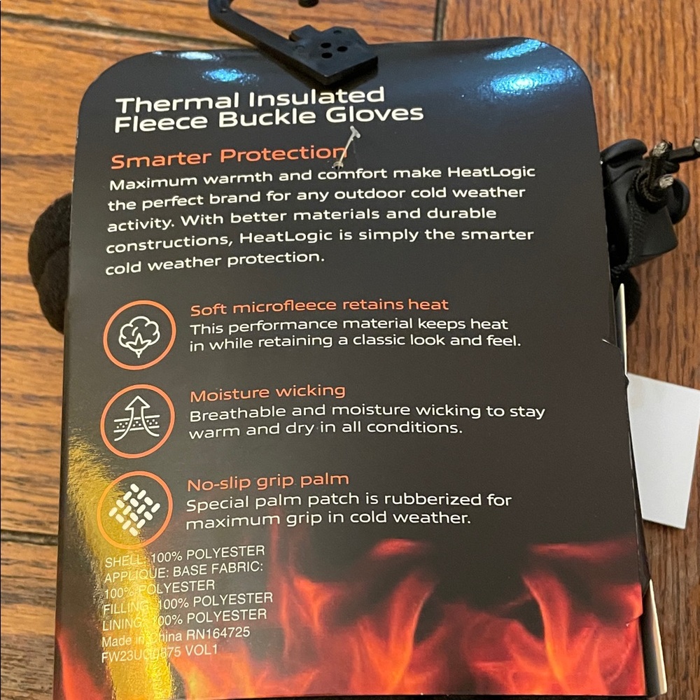 Black Thermal Insulated Fleece Gloves XXXL 3XL - Picture 7 of 8